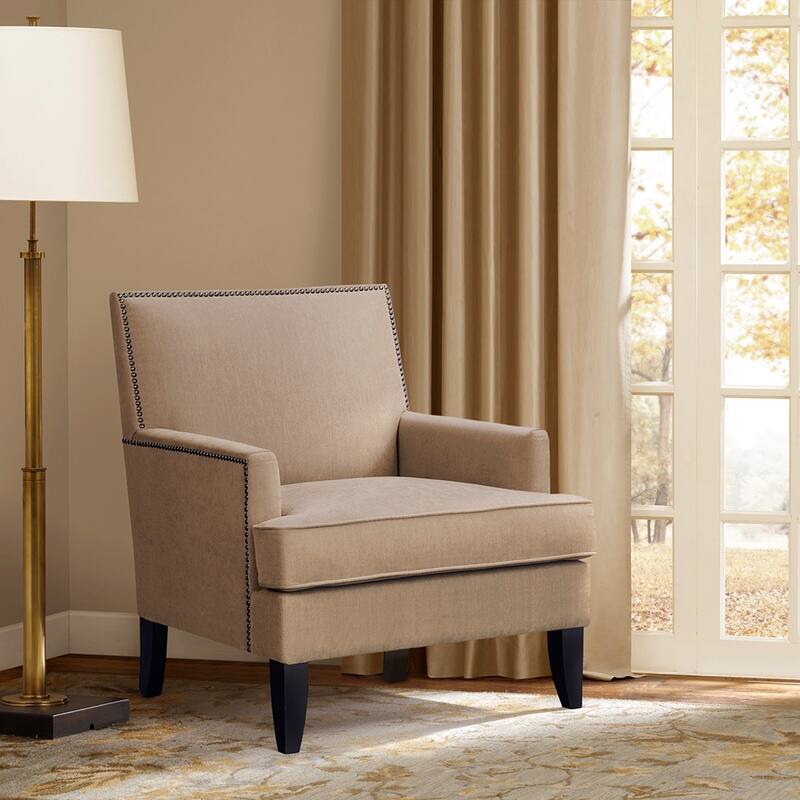 Modern Living Room Track Arm Club Chair
