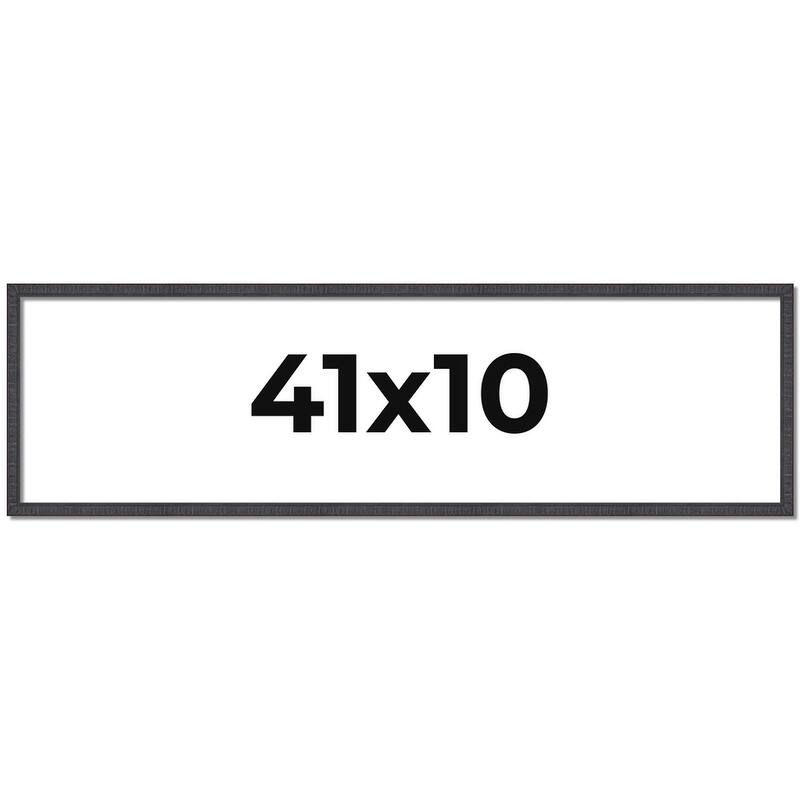 41x10 Frame Brown Picture Frame - Complete Modern Photo Frame Includes