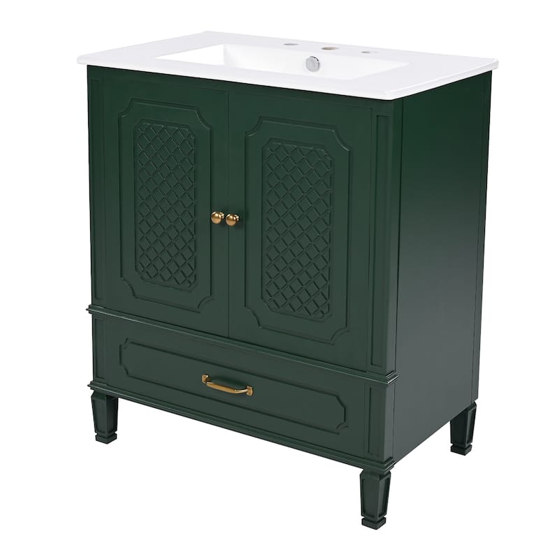Christopher Knight Home- Mike Bathroom Vanity with Double Sink Set