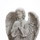 preview thumbnail 9 of 10, Light Grey Resin Praying Angel Garden Statue