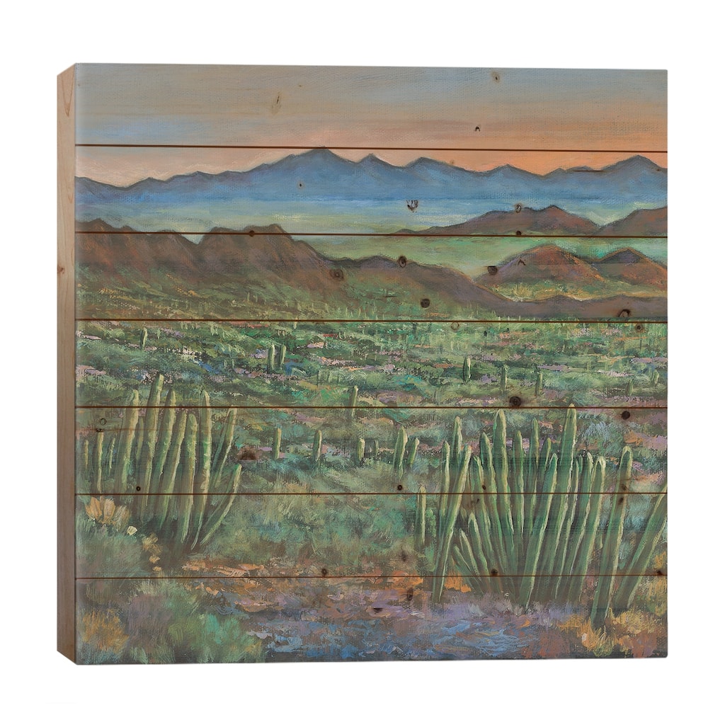 Westward Print On Wood by Johnathan Harris - Multi-Color