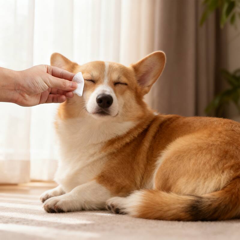 Dog Eye and Tear Stain Hypoallergenic Wipes with Extracts of Chamomile and Oat Kernel (120 Count) - 1-Pack - 120 Count