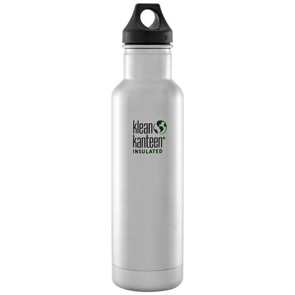 Klean Kanteen Classic Insulated 20 oz. Bottle with Loop Cap - Brushed Stainless - Brushed Stainless
