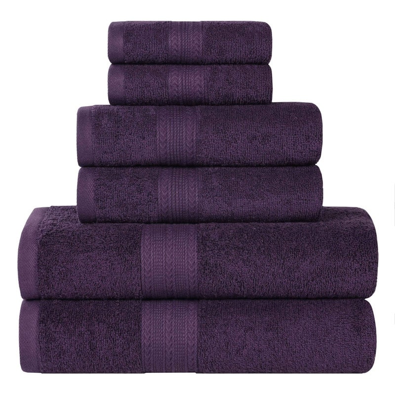 Eco-Friendly Sustainable Cotton 6-Piece Bathroom Towel Set