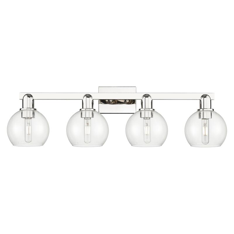 Innovations Lighting Endless Possibilities Arcadia - Athens - 4 Light 33" Bath Vanity Light - Clear/Polished Nickel