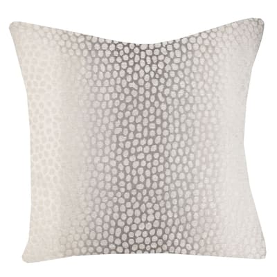 Myles Ivory Pillow - Down Feather Insert