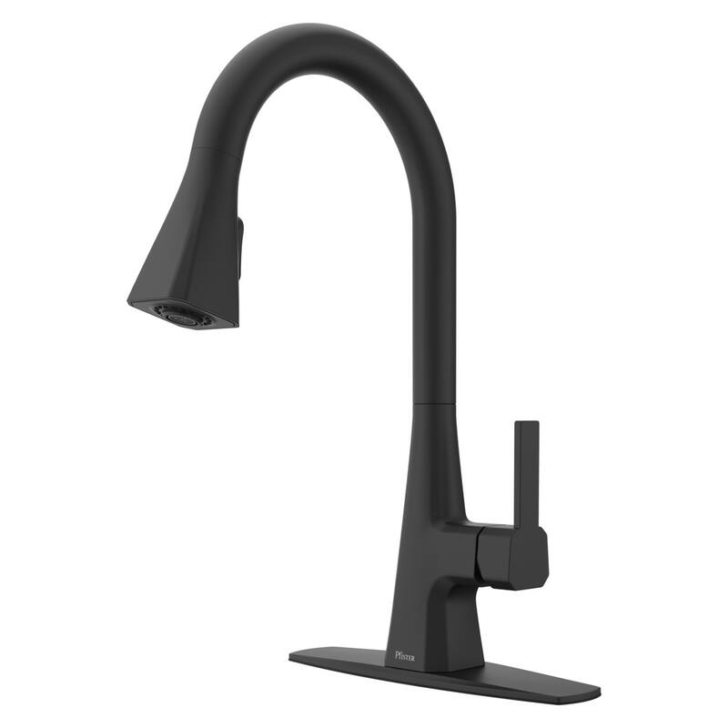 Pfister GT529-FO Frontera 1.8 GPM Single Hole Pull Down Kitchen Faucet - Matte Black