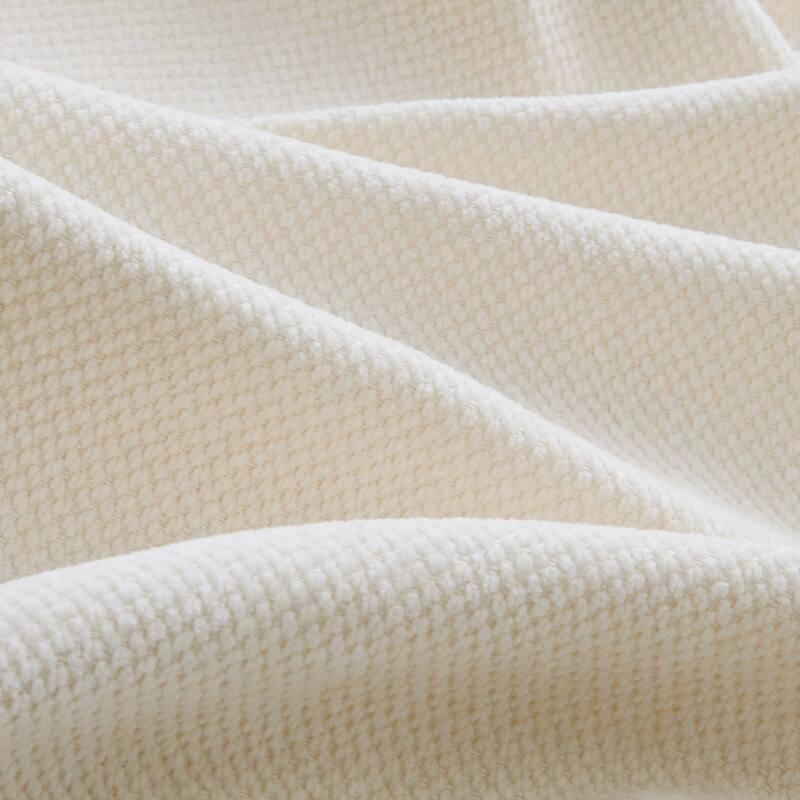 116" Chenille Pleated Design Sectional Sofa with Ottoman and 2 Round Pillows