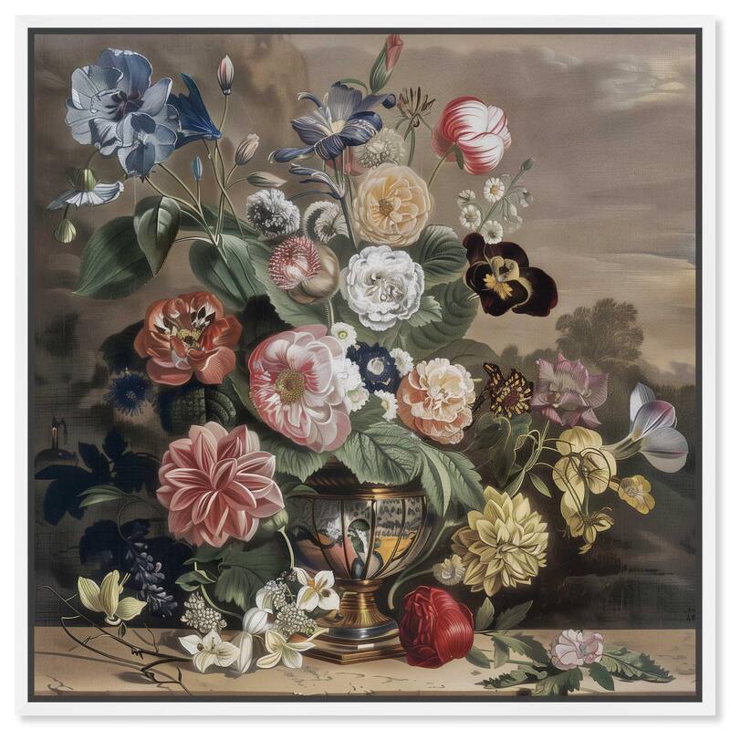 Classical Dream Vase II Canvas by Art Remedy - 40" x 40" - White