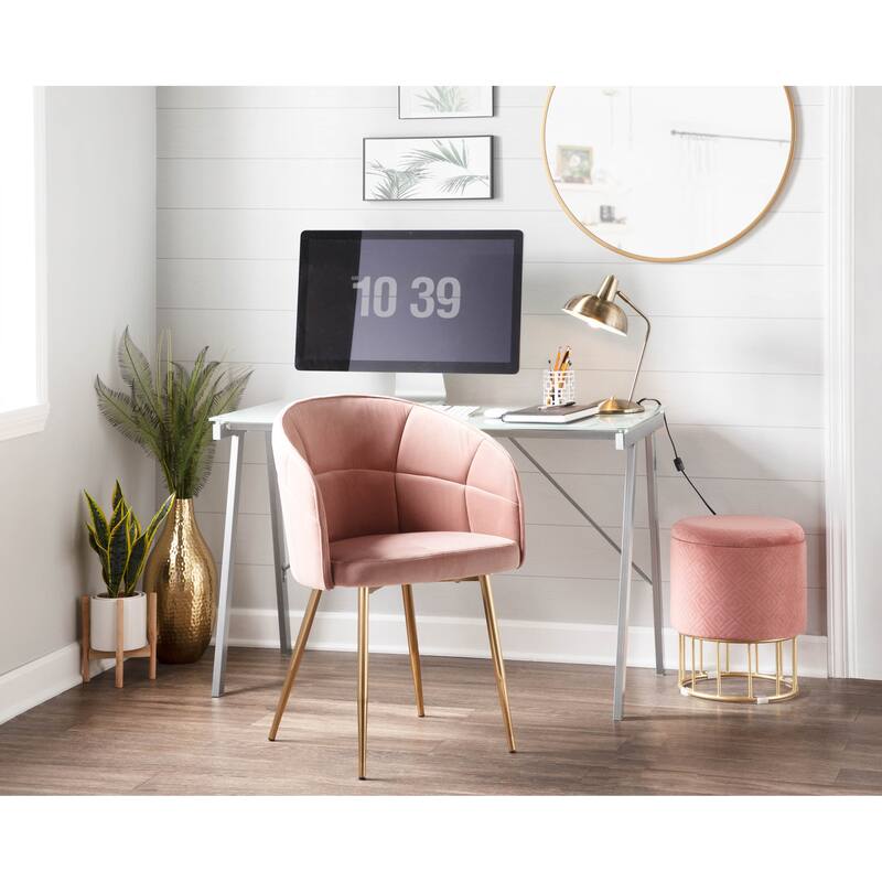 Silver Orchid Ralston Contemporary-Glam Velvet Upholstered Chair - N/A