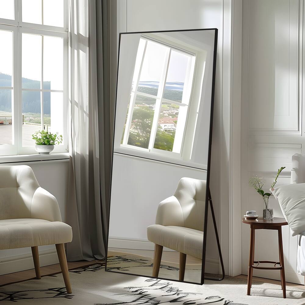 Modern Oversized Aluminum Alloy Full-Length Floor Mirror - 71*39