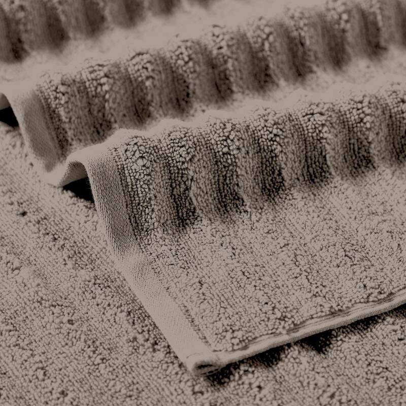 Cora 6 Piece Soft Egyptian Cotton Towel Set, Classic Textured Design