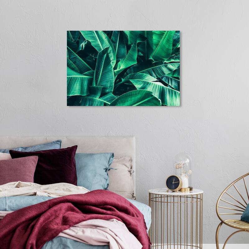 Wynwood Studio Canvas Floral and Botanical Lush Leaves Green and Tropical Wall Art Canvas Print - 24 x 36