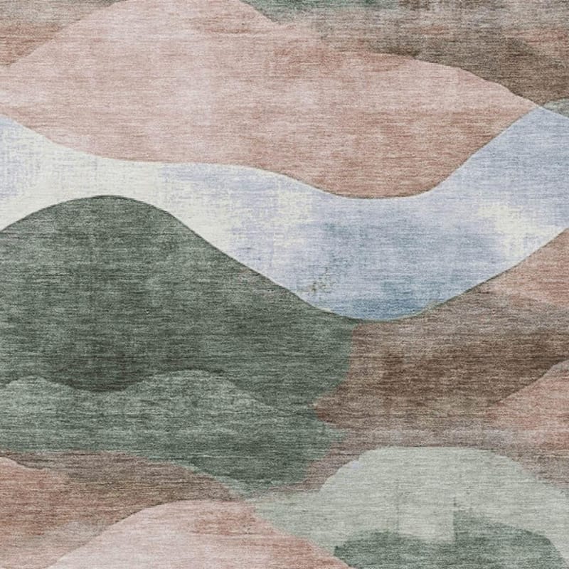 HomeRoots Abstract Transitional Rectangle Outdoor Rug