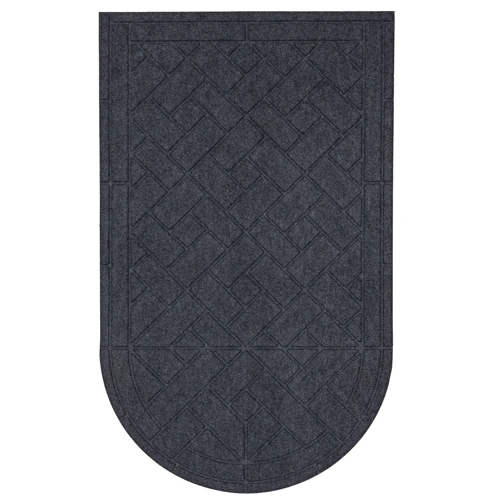 Mohawk Home Diagonal Pavers Arched 3' X 5' Door Mat