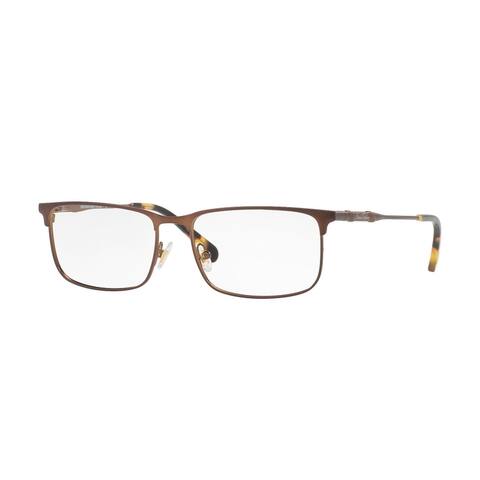 Brooks Brothers Dark Brown Men's Rectangle Eyeglasses
