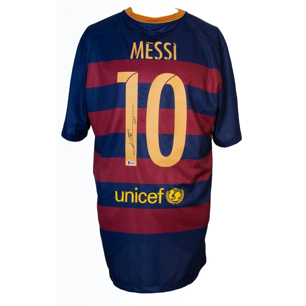 lionel messi signed jersey
