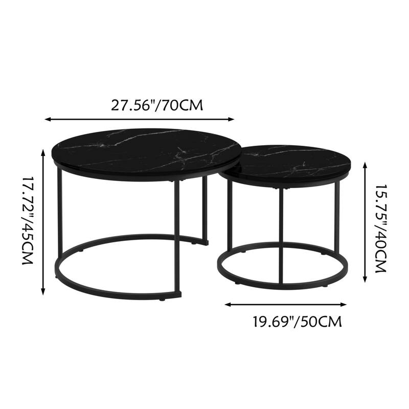 Nesting Coffee Table Set of 2
