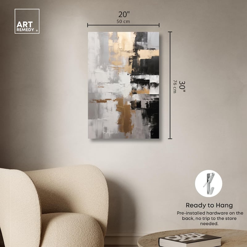Nocturnal Alloy Canvas by Art Remedy, Gallery Wrapped