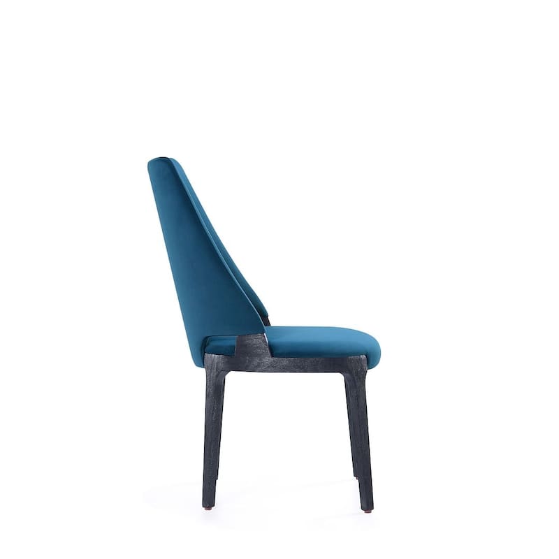 Manhattan Comfort Kara Modern Velvet Upholstered Dining Chair Set