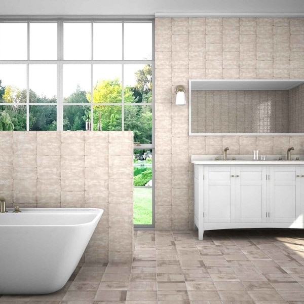 The Tile Life Coastal 8" x 2" Polished Ceramic Bullnose Tile Trim - 8" x 2" of 1. Opens flyout.