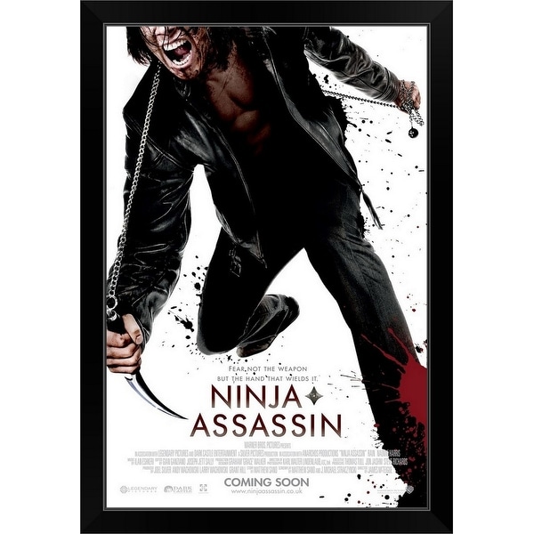 "Ninja Assassin - Movie Poster - UK" Black Framed Print