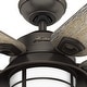 preview thumbnail 7 of 25, Hunter 54" Key Biscayne Outdoor Ceiling Fan with LED Light Kit and Pull Chain, Damp Rated