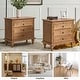 preview thumbnail 51 of 49, Muriel Farmhouse 3 Drawers End Table with Built-In Outlets nad Pull-out Shelf Set of 2 by HULALA HOME