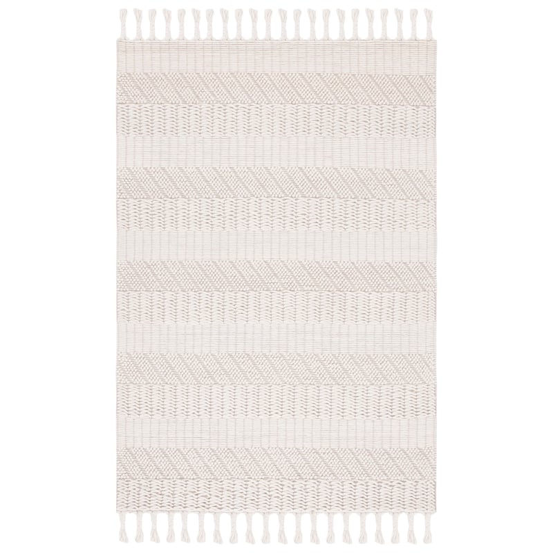 SAFAVIEH Handmade Natura Ninon Wool Rug - 6' Square - Ivory