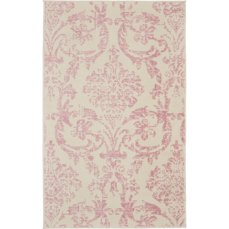 Nourison Jubilant Vintage Farmhouse Damask Area Rug