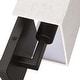 preview thumbnail 10 of 18, 12in H Dark Bronze Wall Sconce Light With Oatmeal Fabric Shade