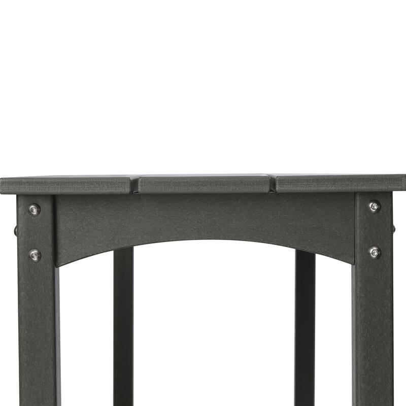Laguna Hdpe All Weather Outdoor Patio Two Shelf Table