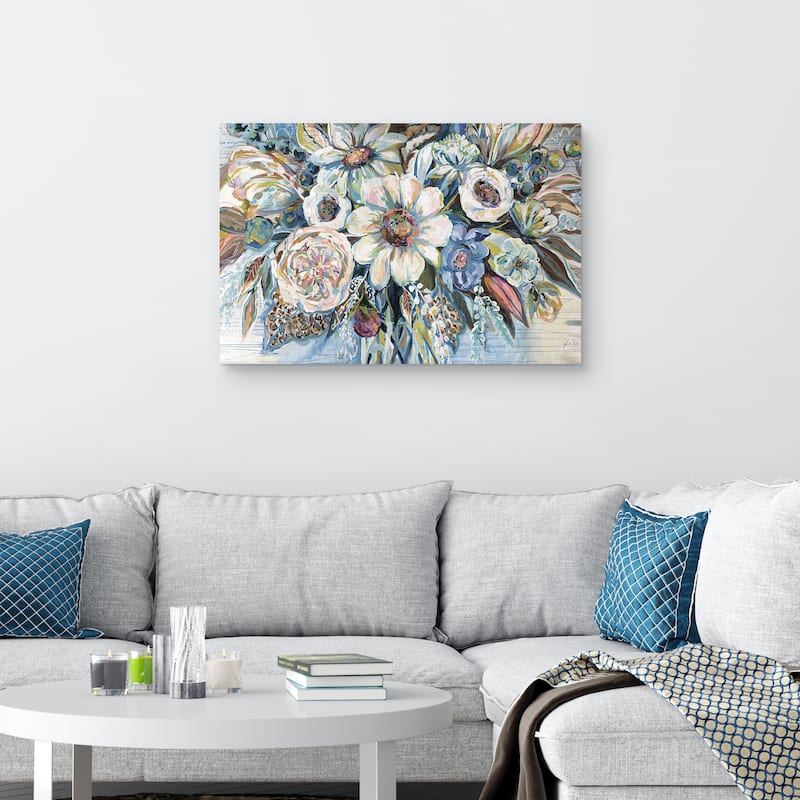 Unity Blue Light by Jeanette Vertentes Canvas Art Print