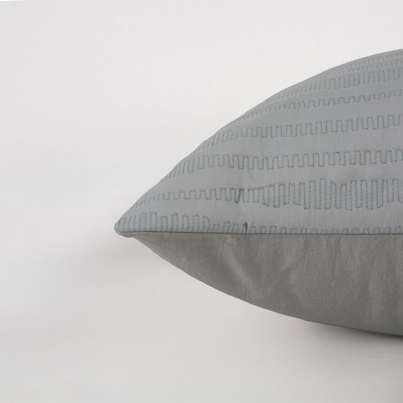 Rizzy Home Delicate Stripe Textured Throw Pillow