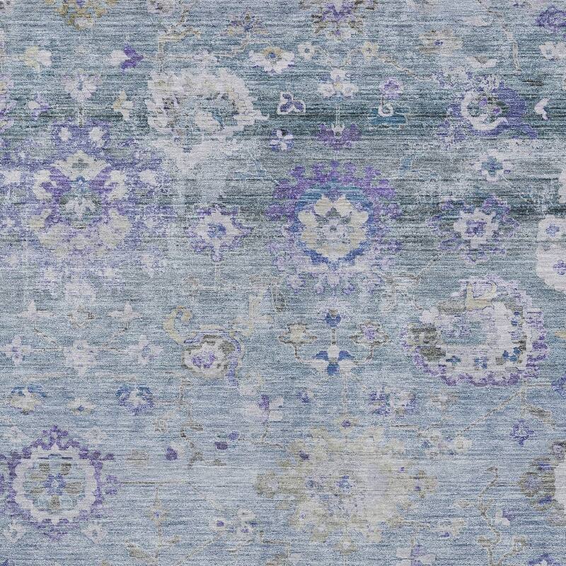 HomeRoots Floral Traditional Rectangle Outdoor Rug