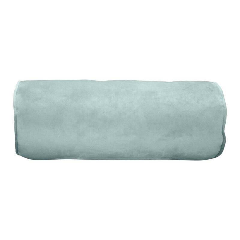 Edie At Home Luxe Velvet Neckroll Decorative Throw Pillow 7x18