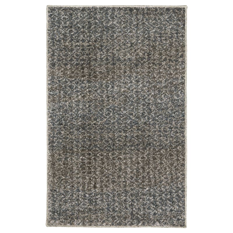 Azura Mottled Geometric Blue/Gray Area Rug