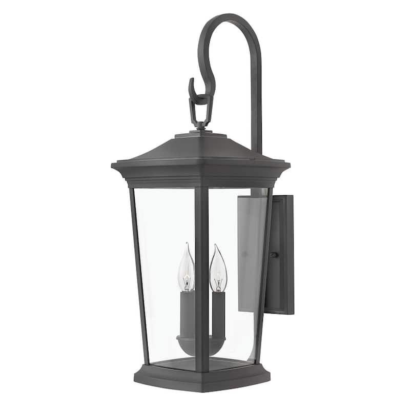 Hinkley Lighting Bromley 3 Light 24-3/4" Tall Outdoor Wall Sconce with - Museum Black