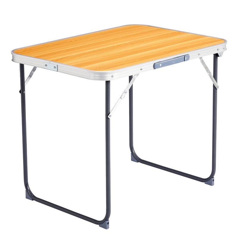 Portable 2.3ft Aluminum Folding Table for Outdoor Camping - 27.56" x 19.69" x 23.62"