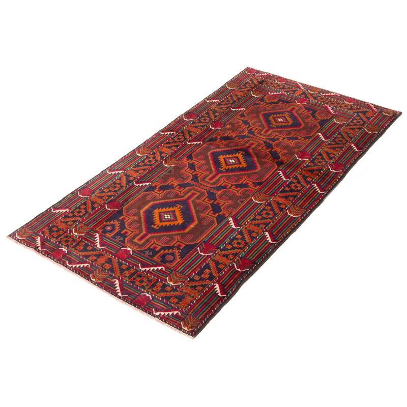 ECARPETGALLERY Hand-knotted Teimani Navy Wool Rug - 3'6 x 6'9