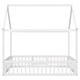 preview thumbnail 25 of 43, Wood House Bed with Fence and Door for Kids Rooms