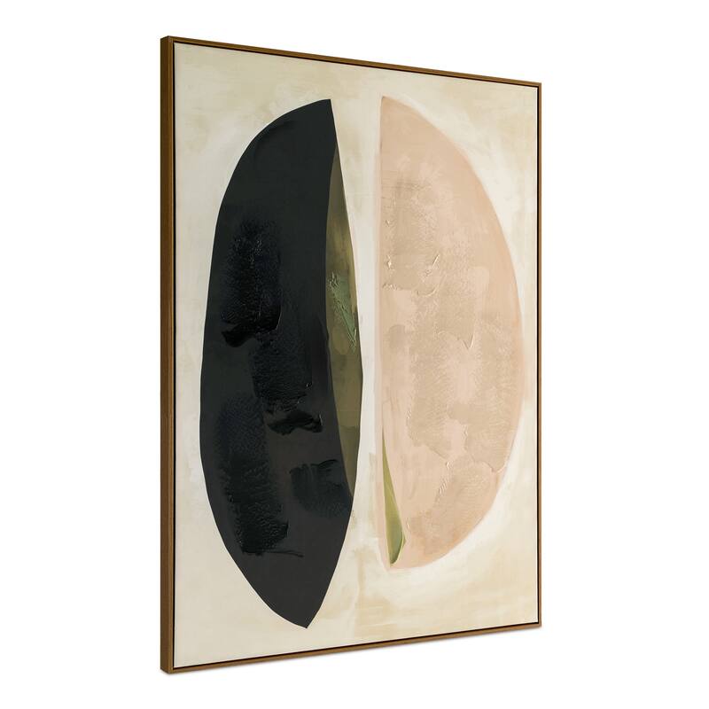 NADAAL STUDIOS Miren Framed Painting, Abstract Acrylic on Canvas with Solid Wood Frame
