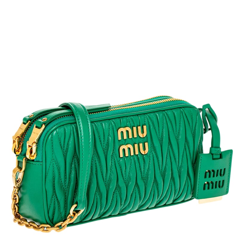 Miu Miu Matelasse Leather Mini Bag