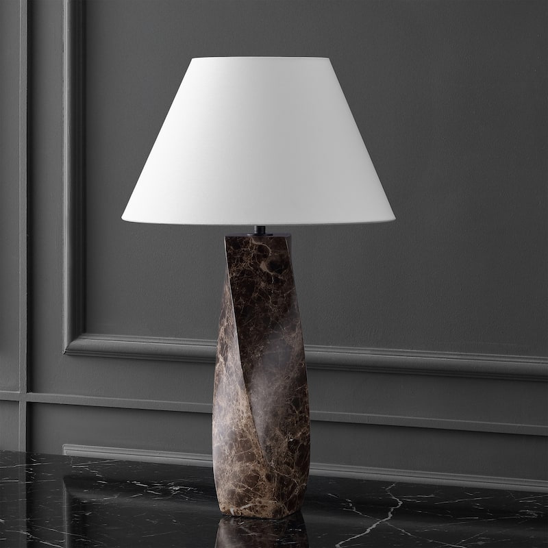 SAFAVIEH Couture Mayalenn Large Marble Table Lamp - 18"W x 18"D x 29"H