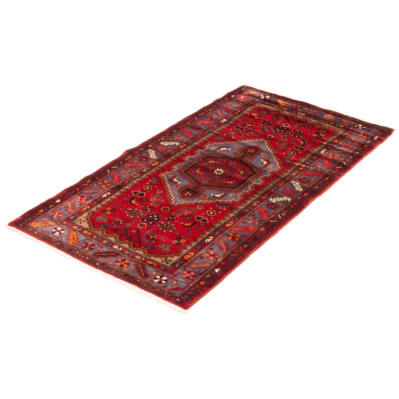 ECARPETGALLERY Hand-knotted Andelz Red Wool Rug - 3'7 x 6'7