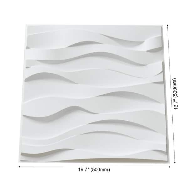 Art3d 3D Wall Panels PVC Wave Design VI (32 Sq.Ft) - Bed Bath & Beyond ...