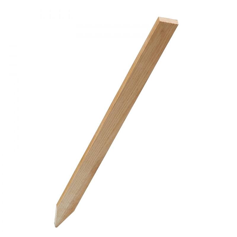 25 Pieces Natural Fir Wood Garden Stakes with Sharp Points for Plant Support amd Fencing - 0.5×1.5×24 in