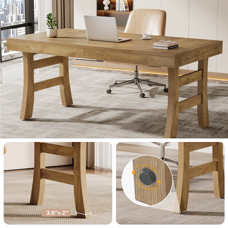 63 Inches Large Office Desk Computer Writing Table
