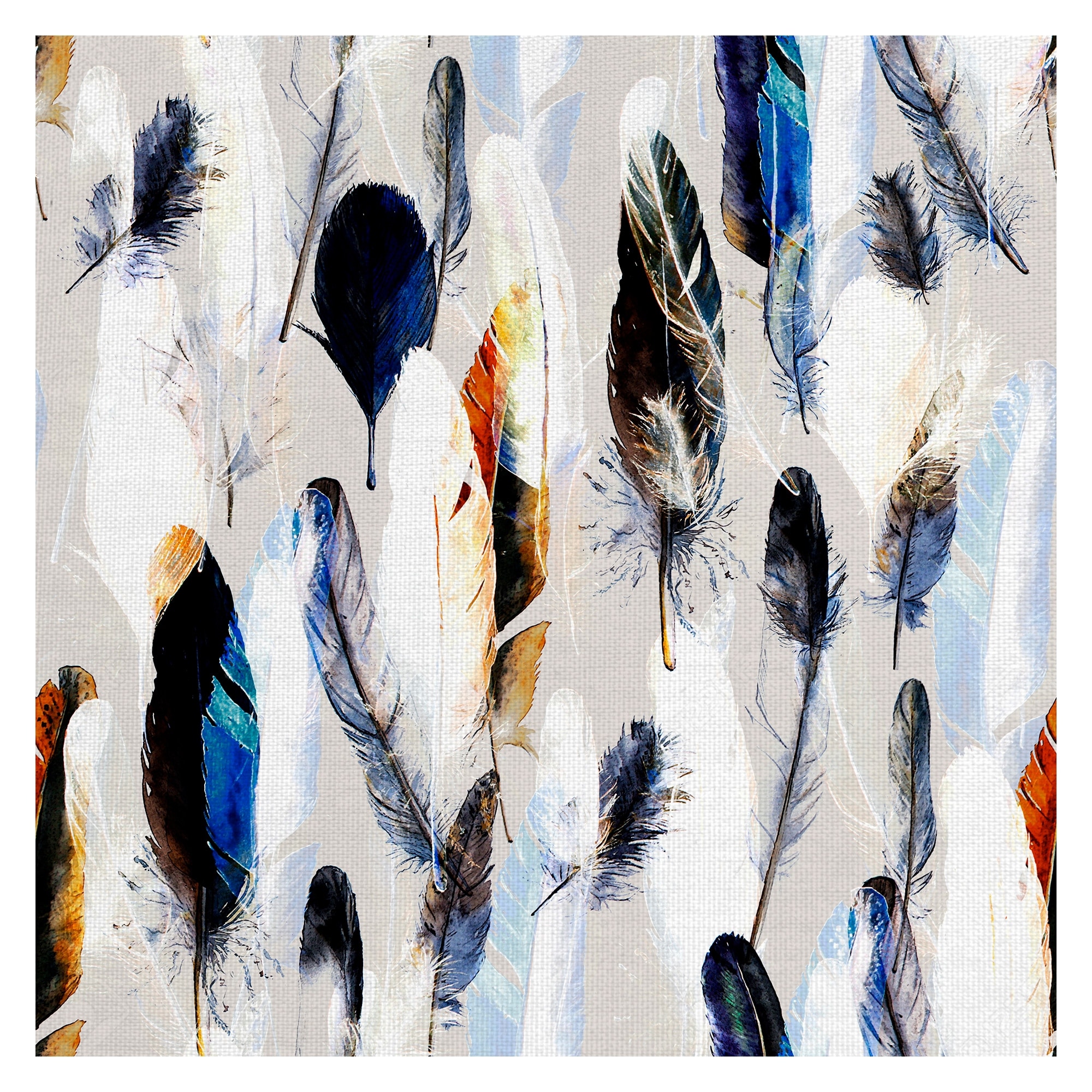 Feather Palette by Belle Maison Canvas Art Print