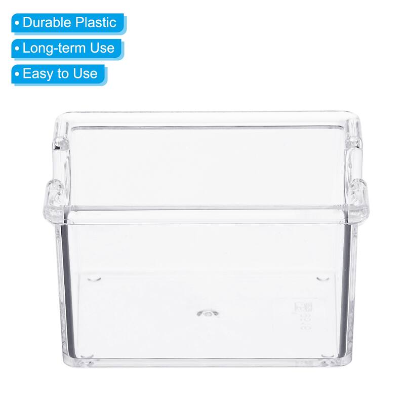 Plastic Tea Box, 2 Pack Tea Bag Organizer Coffee Bag Container Style 2